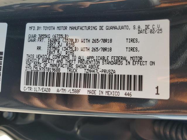 3TYLC5LN7ST019688 Toyota Tacoma Double Cab 2025