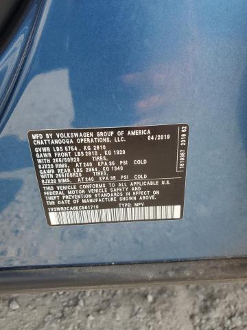 2019 VOLKSWAGEN ATLAS SE 1V2WR2CA6KC561710