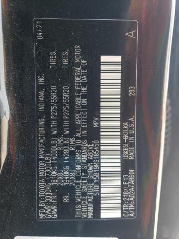 2021 TOYOTA SEQUOIA LI 5TDFY5B19MS185450