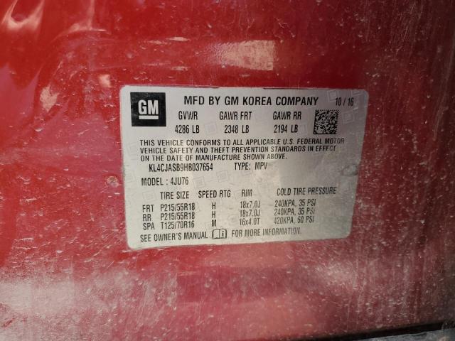 2017 BUICK ENCORE PRE KL4CJASB9HB037654