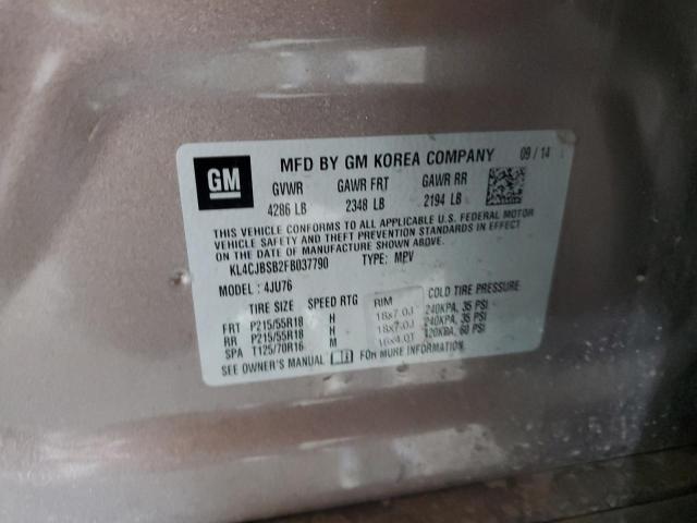 2015 BUICK ENCORE CON KL4CJBSB2FB037790