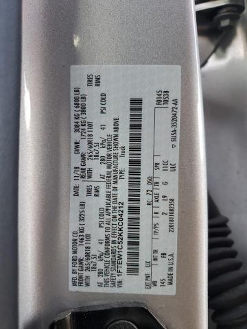 2019 FORD F150 SUPER 1FTEW1C52KKC04212