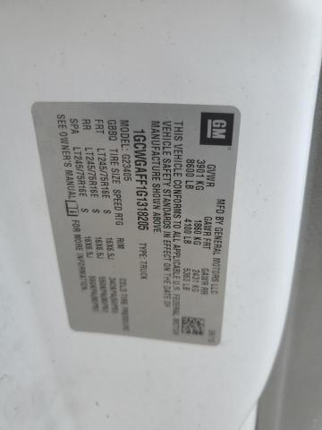 2016 CHEVROLET EXPRESS G2 1GCWGAFF1G1318205