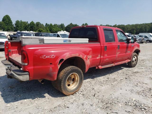 FORD F350 SUPER 2005 red crew pic diesel 1FTWW33P05EC94030 photo #4