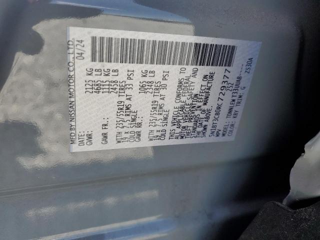 2024 NISSAN ROGUE SL 5N1BT3CB0RC729377