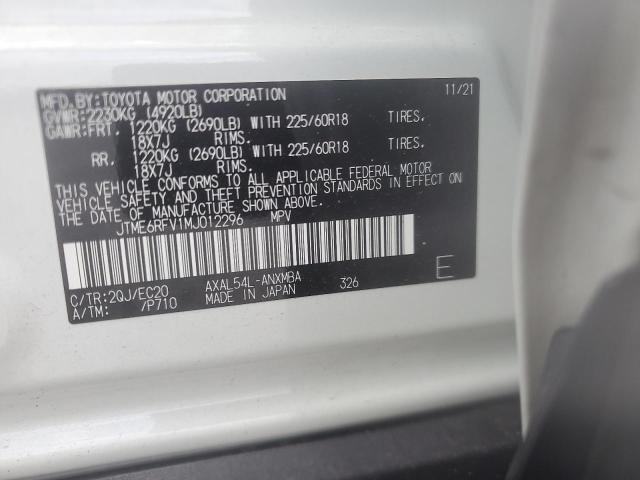 2021 TOYOTA RAV4 XSE JTME6RFV1MJ012296