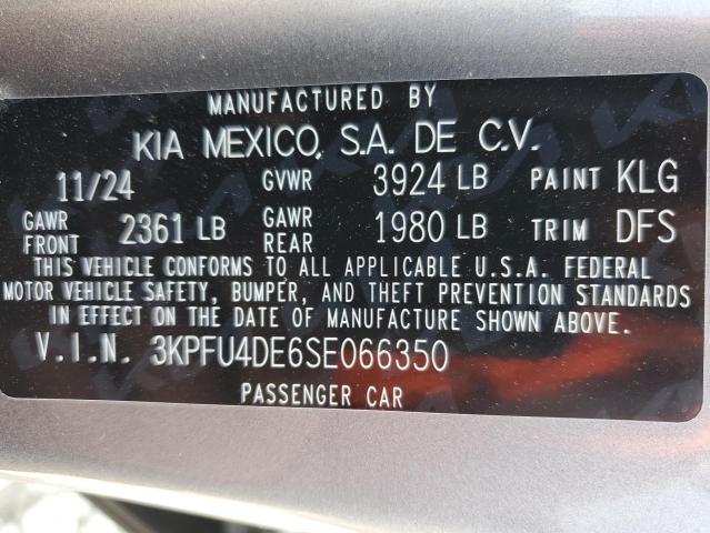2025 KIA K4 EX 3KPFU4DE6SE066350