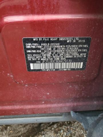 2016 SUBARU FORESTER 2 - JF2SJAXC8GH429170