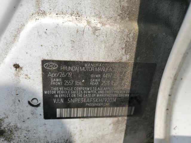 2019 HYUNDAI SONATA LIM - 5NPE34AF5KH792014