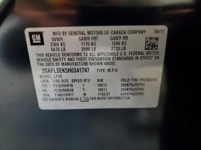 2017 GMC TERRAIN SL - 2GKFLSEK5H6341747