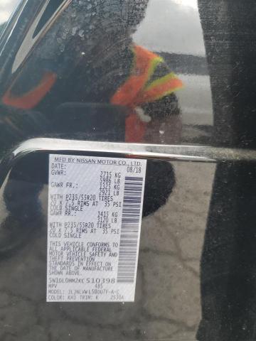 2019 INFINITI QX60 LUXE 5N1DL0MM2KC510398