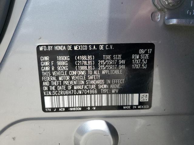 2018 HONDA HR-V EXL 3CZRU6H70JM704966