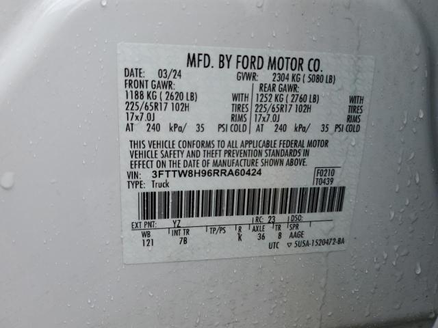 2024 FORD MAVERICK X - 3FTTW8H96RRA60424