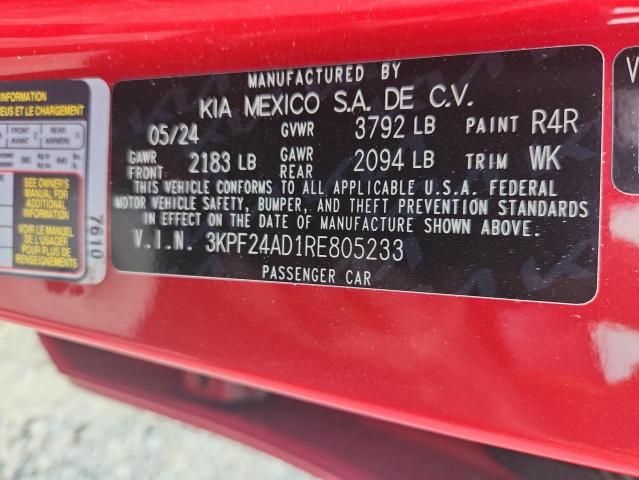 2024 KIA FORTE LX 3KPF24AD1RE805233