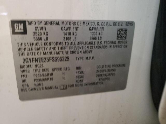 2015 CADILLAC SRX LUXURY - 3GYFNEE35FS595225