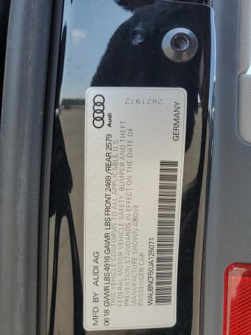 2018 AUDI A5 PREMIUM WAUBNCF50JA125071