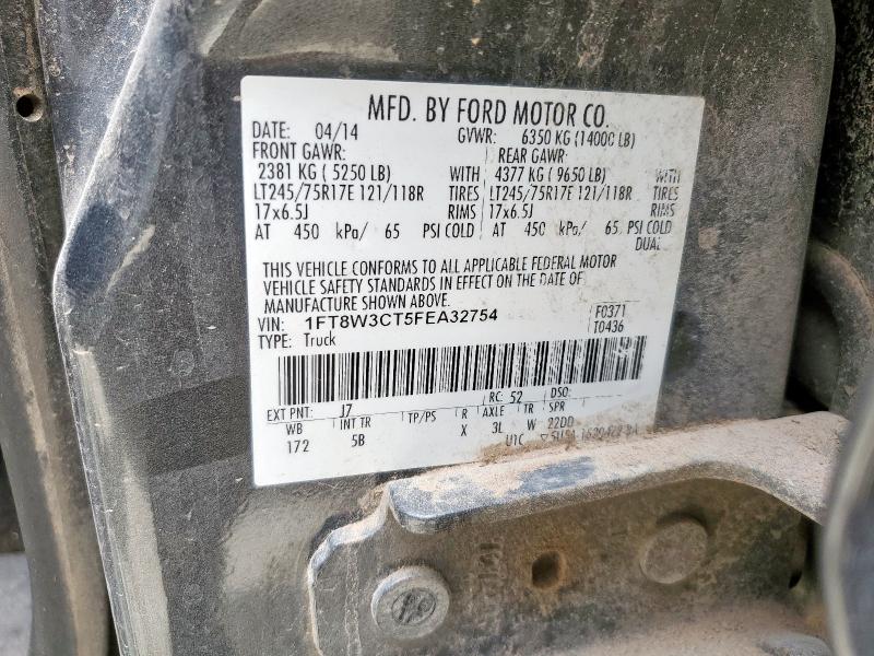 2015 FORD F350 SUPER 1FT8W3CT5FEA32754
