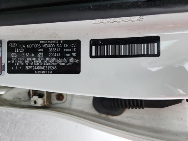 2021 KIA FORTE FE 3KPF24AD0ME315245
