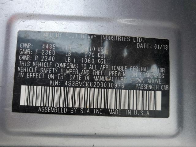 2013 SUBARU LEGACY 2.5 - 4S3BMCK62D3030976