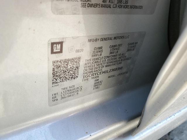 2020 CHEVROLET SILVERADO - 1GCRYCEH1LZ368350