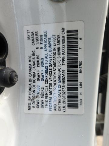 2017 HONDA CIVIC LX 2HGFC2F57HH569629