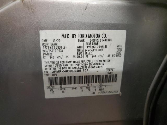 2020 FORD EDGE TITAN - 2FMPK4K98LBB51758