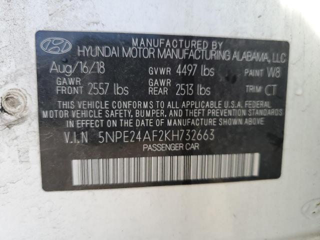 2019 HYUNDAI SONATA SE - 5NPE24AF2KH732663