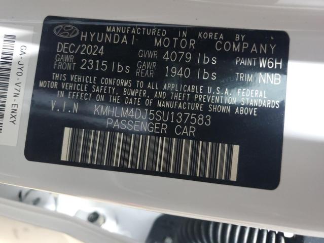 2025 HYUNDAI ELANTRA BL KMHLM4DJ5SU137583