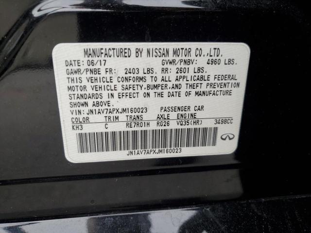 2018 INFINITI Q50 HYBRID JN1AV7APXJM160023