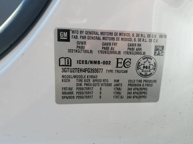 2015 GMC SIERRA K15 3GTU2TEH4FG393677