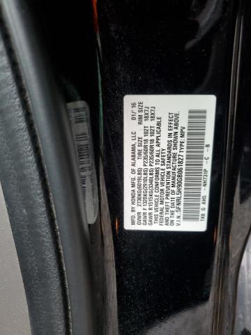 2016 HONDA ODYSSEY TO 5FNRL5H90GB061827