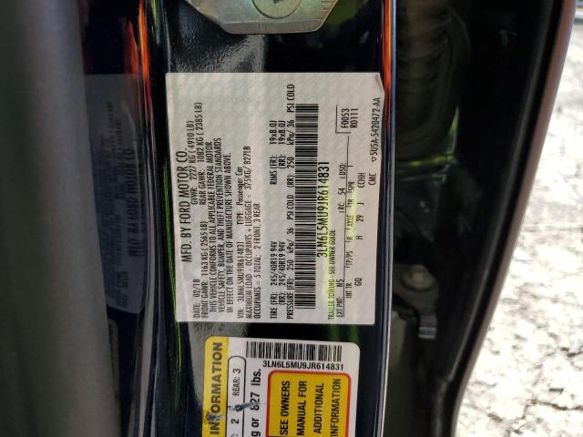2018 LINCOLN MKZ HYBRID 3LN6L5MU9JR614831