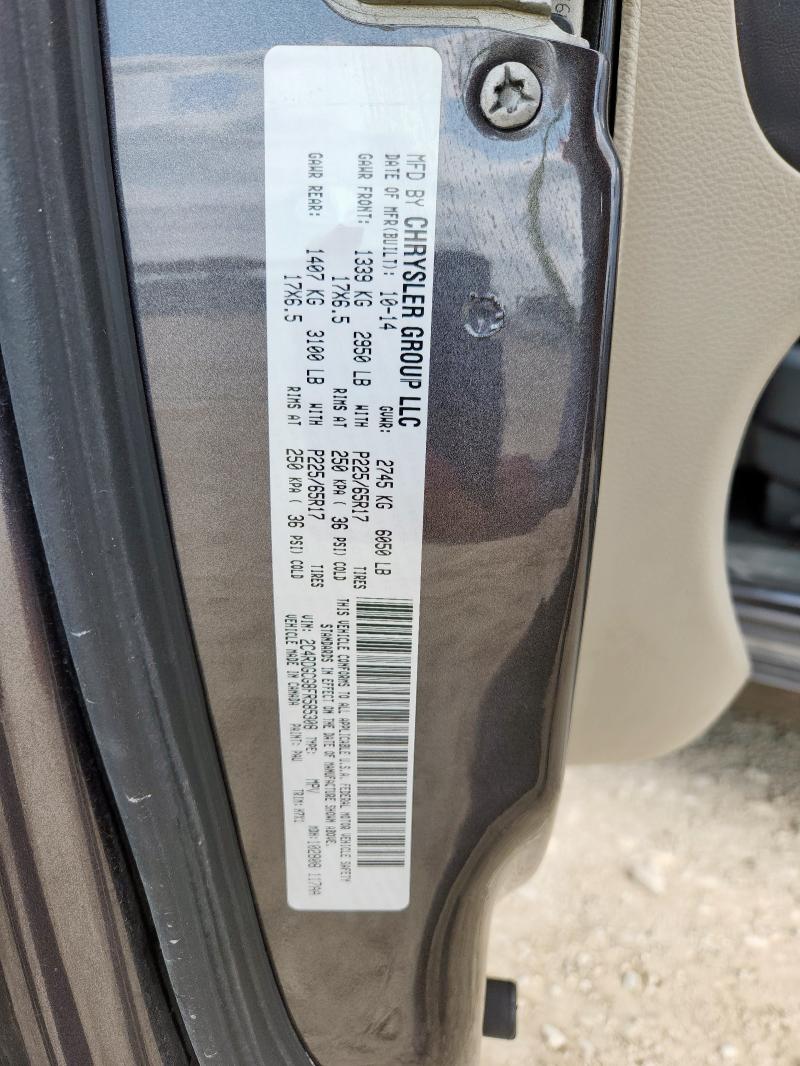 2015 DODGE GRAND CARA 2C4RDGCG8FR585308