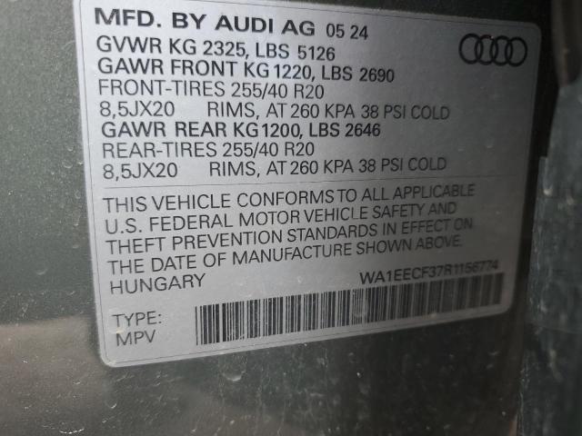 2024 AUDI Q3 PREMIUM WA1EECF37R1156774