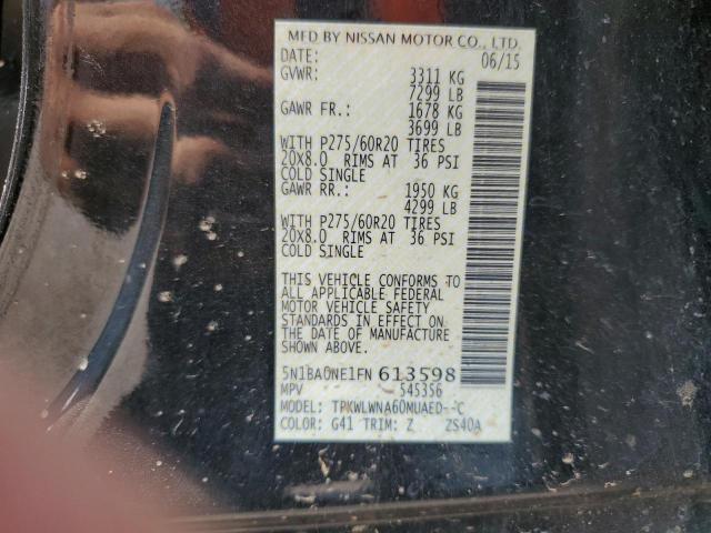 2015 NISSAN ARMADA PLA - 5N1BA0NE1FN613598