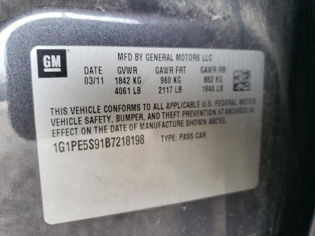 2011 CHEVROLET CRUZE LT - 1G1PE5S91B7218198