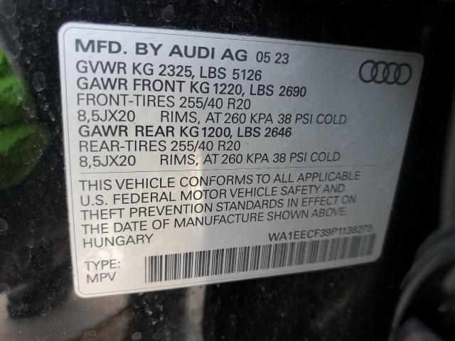 2023 AUDI Q3 PREMIUM WA1EECF39P1138273