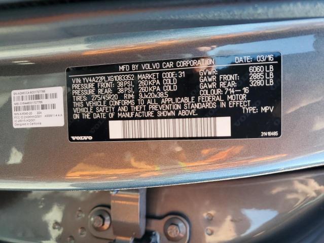 2016 VOLVO XC90 T6 - YV4A22PLXG1083352