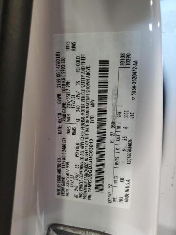 2018 FORD ESCAPE SE - 1FMCU9GD5JUC63010