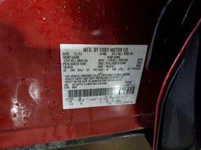 2015 FORD EDGE SEL - 2FMTK3J95FBC34188