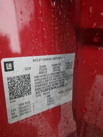 2019 GMC CANYON ALL 1GTG6FEN0K1206615