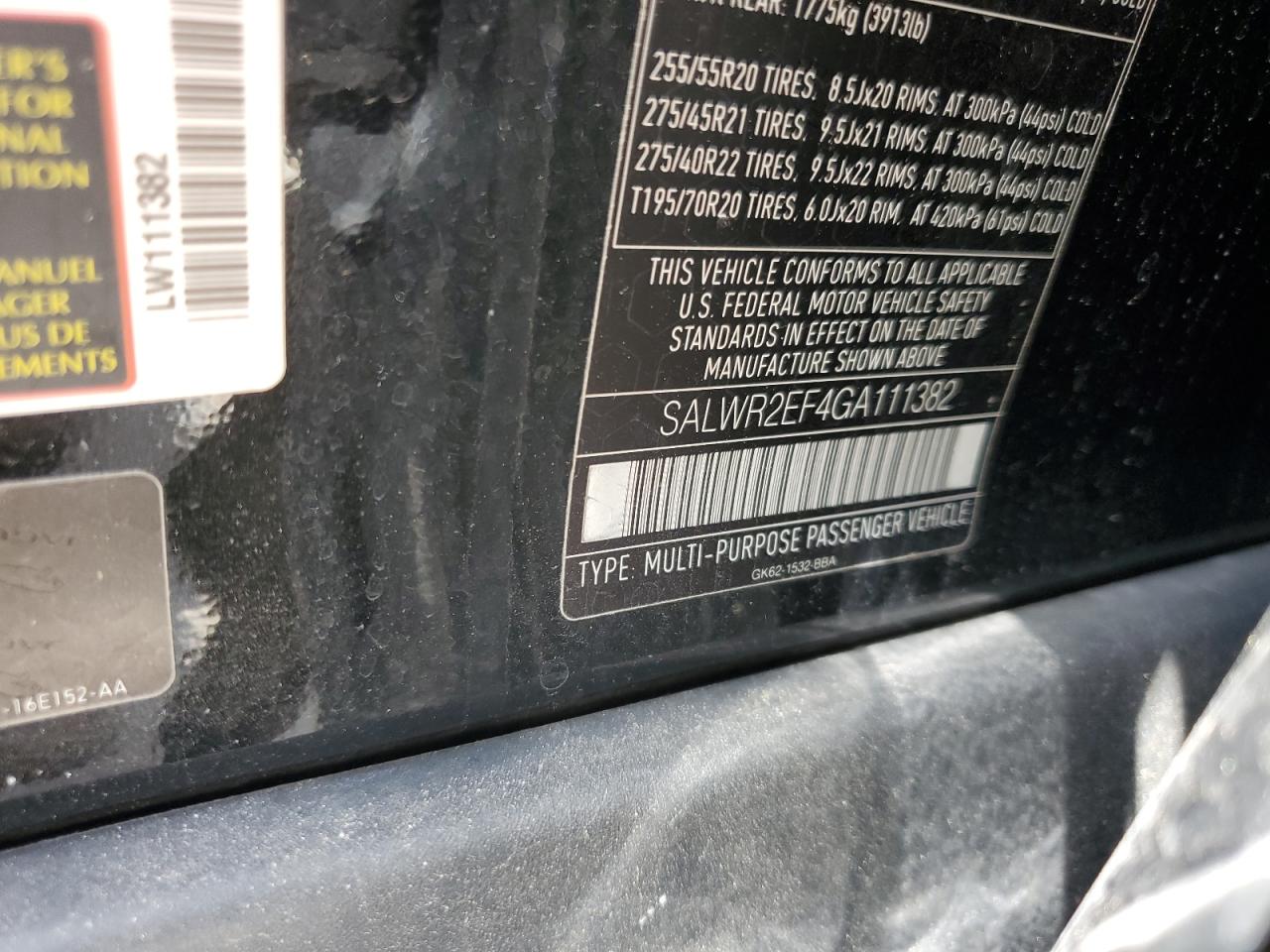 LAND ROVER RANGE ROVER SC