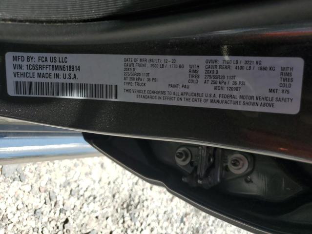 2021 RAM 1500 BIG H 1C6SRFFT8MN618914