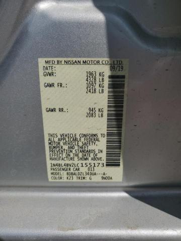2020 NISSAN ALTIMA S - 1N4BL4BV2LC155173