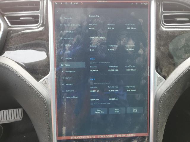 2015 TESLA MODEL S 5YJSA1E25FF106718