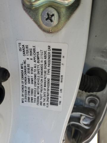 2015 HONDA CIVIC SE 2HGFB2F76FH539040