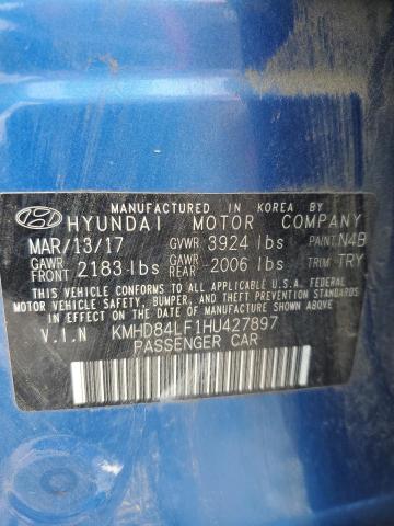 kmhd84lf1hu427897 - 2017 Hyundai Elantra Se - #61371935