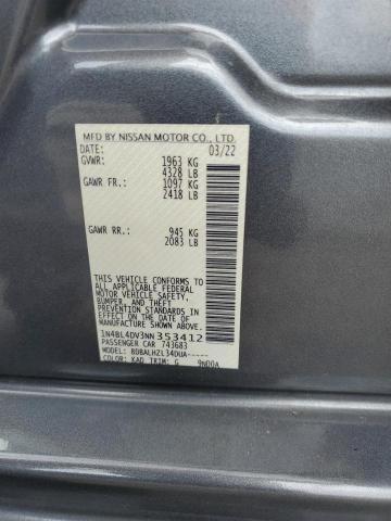 2022 NISSAN ALTIMA SV 1N4BL4DV3NN353412