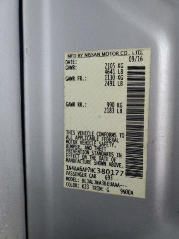 2017 NISSAN MAXIMA 3.5 - 1N4AA6AP7HC380177