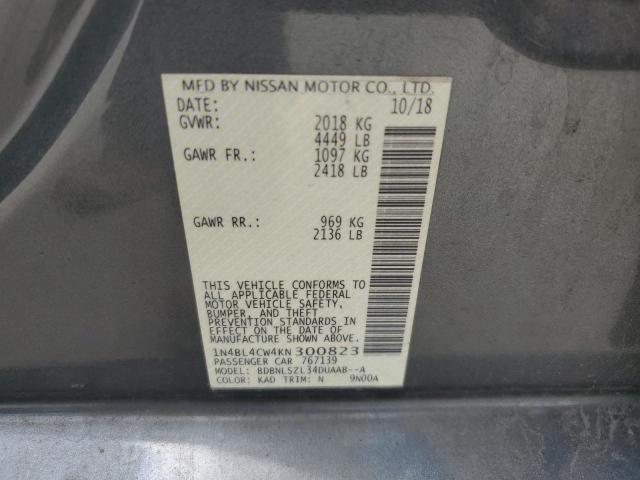 2019 NISSAN ALTIMA SR - 1N4BL4CW4KN300823